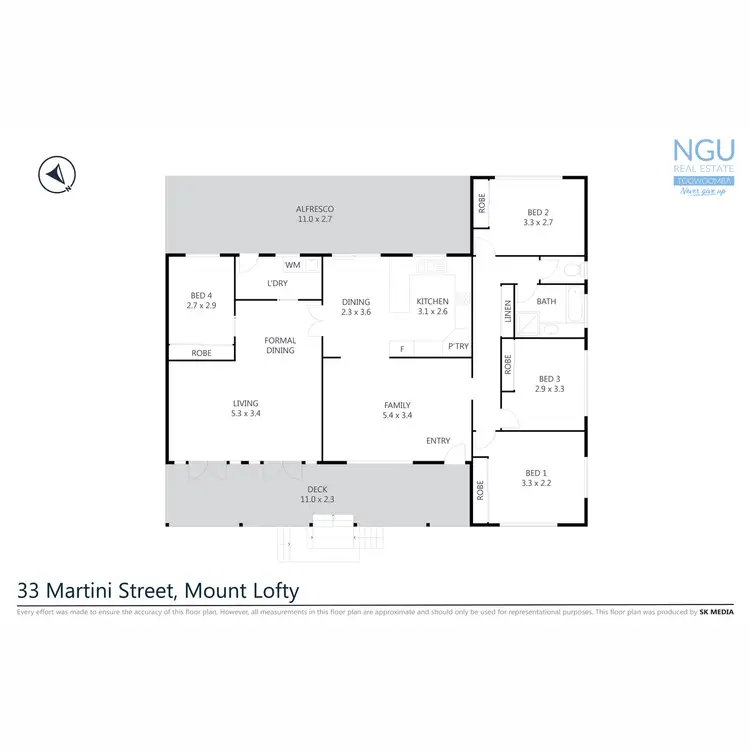 Floorplan of Homely house listing, 33 Martini Street, Mount Lofty QLD 4350
