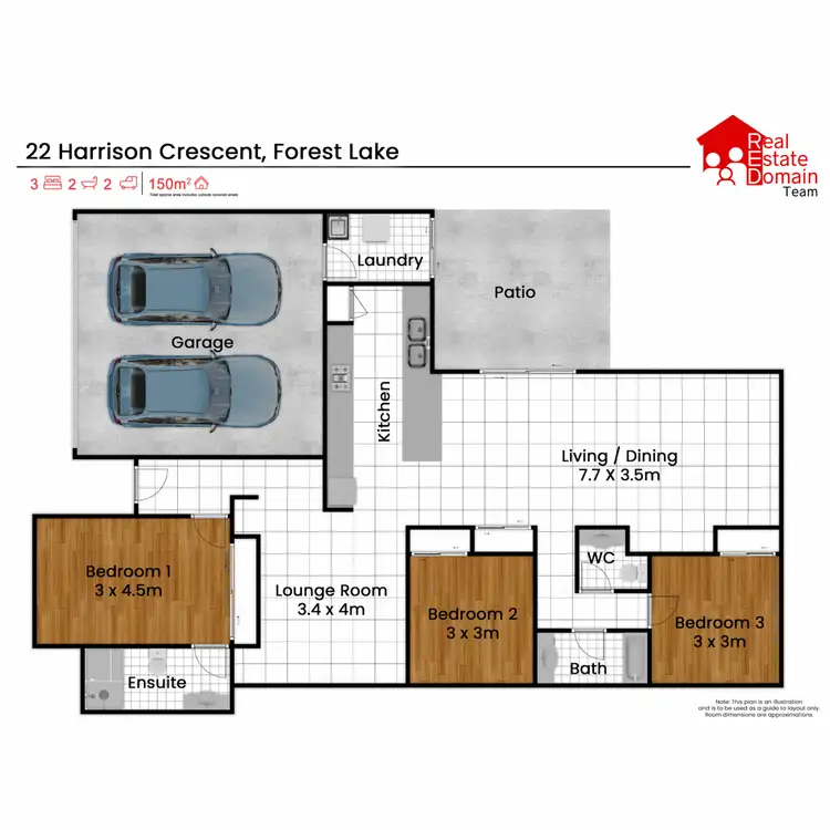 Floorplan of Homely house listing, 22 Harrison Crescent, Forest Lake QLD 4078