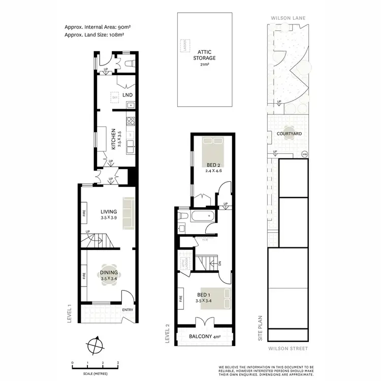 Floorplan of Homely terrace listing, 400 Wilson Street, Darlington NSW 2008