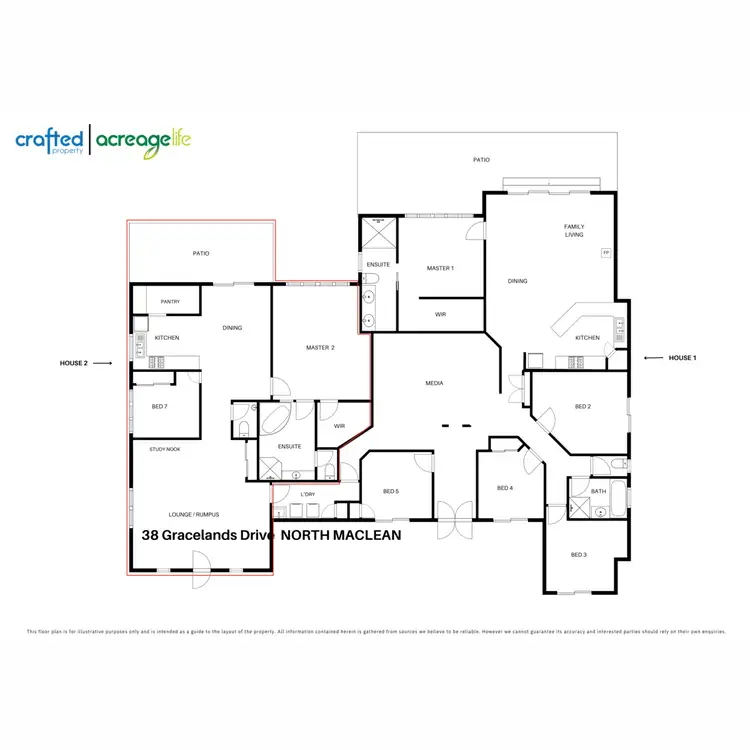 Floorplan of Homely rural property listing, 38 Gracelands Drive, North Maclean QLD 4280