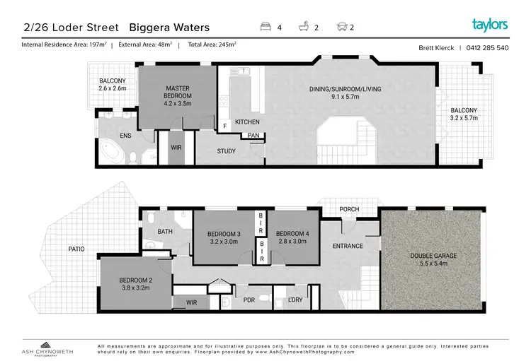 Floorplan of Homely house listing, 2/26 Loder Street, Biggera Waters QLD 4216
