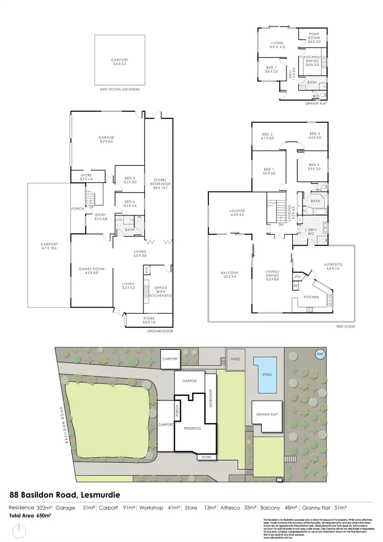 Floorplan of Homely house listing, 88 Basildon Road, Lesmurdie WA 6076