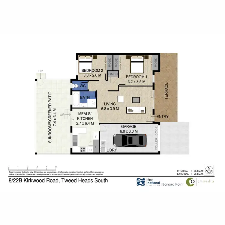 Floorplan of Homely villa listing, 8/22B Kirkwood Road, Tweed Heads South NSW 2486