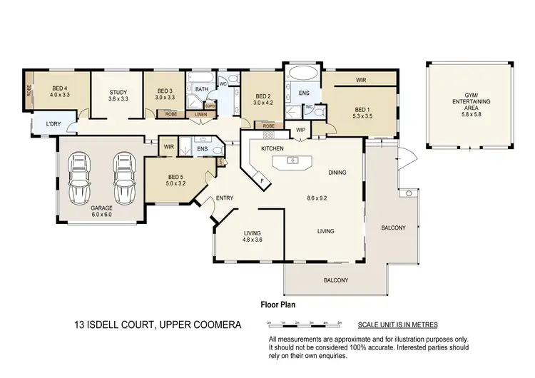 Floorplan of Homely house listing, 13 Isdell Court, Upper Coomera QLD 4209