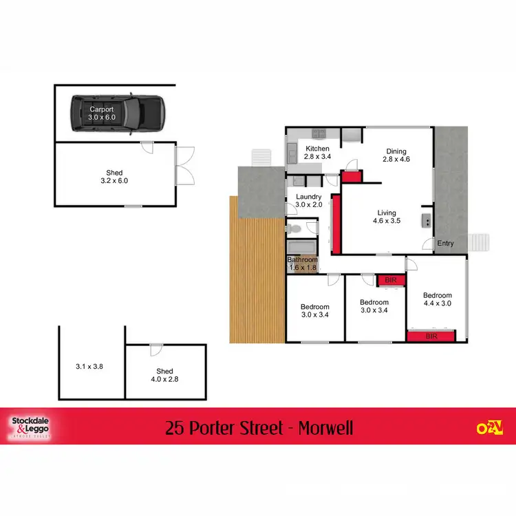 Floorplan of Homely house listing, 25 Porter Street, Morwell VIC 3840