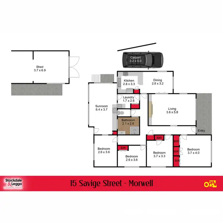 Floorplan of Homely house listing, 15 Savige Street, Morwell VIC 3840