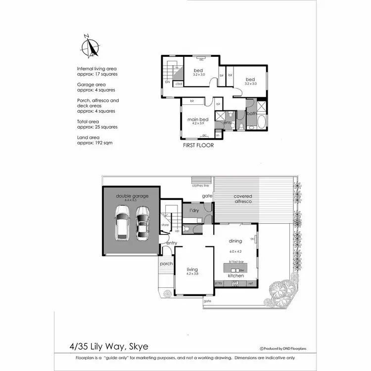 Floorplan of Homely townhouse listing, 4/35 Lily Way, Skye VIC 3977