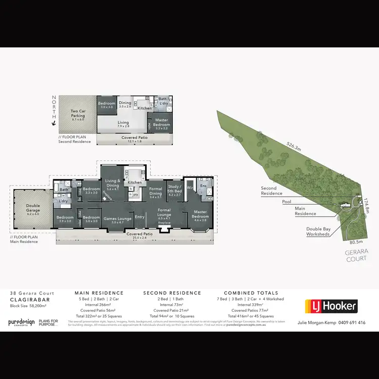 Floorplan of Homely rural property listing, 38 Gerara Court, Clagiraba QLD 4211