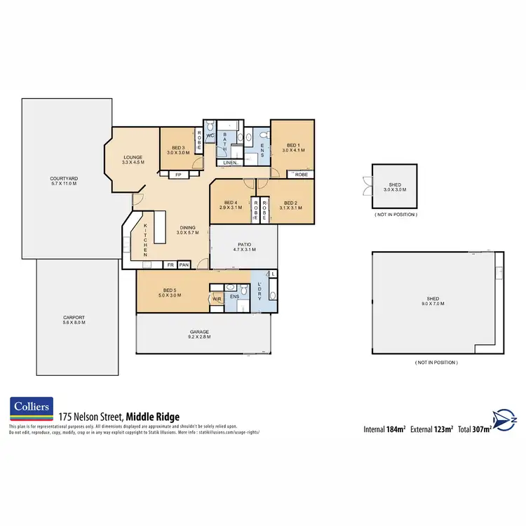 Floorplan of Homely house listing, 175 Nelson Street, Kearneys Spring QLD 4350