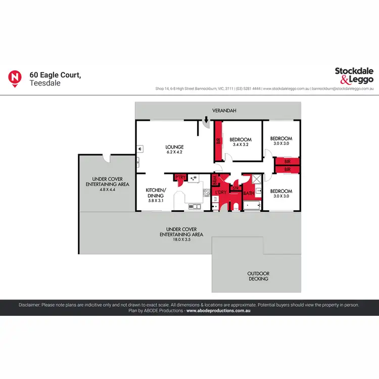 Floorplan of Homely house listing, 60 Eagle Court, Teesdale VIC 3328