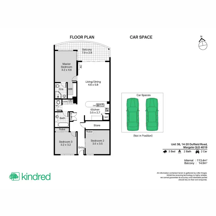 Floorplan of Homely apartment listing, 38/14-20 Duffield Road, Margate QLD 4019