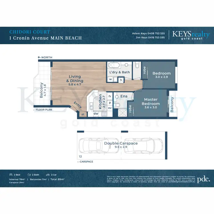 Floorplan of Homely apartment listing, 34/1 Cronin Avenue, Main Beach QLD 4217