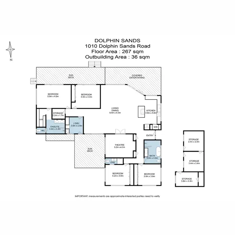Floorplan of Homely house listing, 1010 Dolphin Sands Road, Dolphin Sands TAS 7190