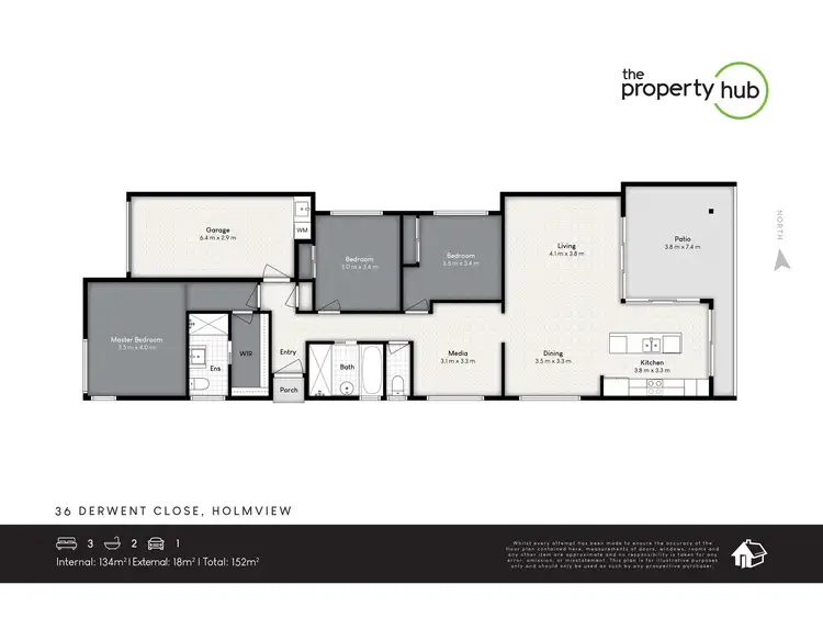 Floorplan of Homely house listing, 36 Derwent Close, Holmview QLD 4207