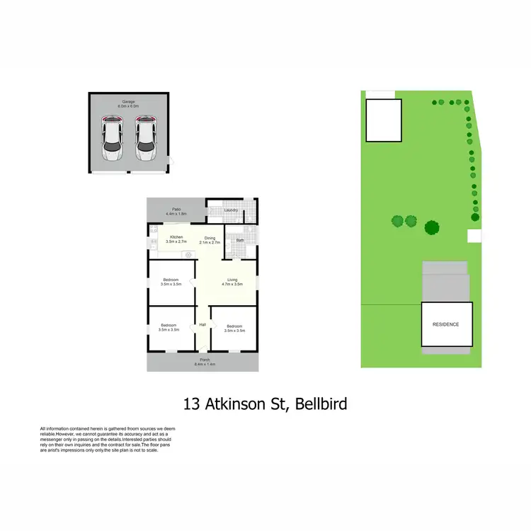 Floorplan of Homely house listing, 13 Atkinson Street, Bellbird NSW 2325