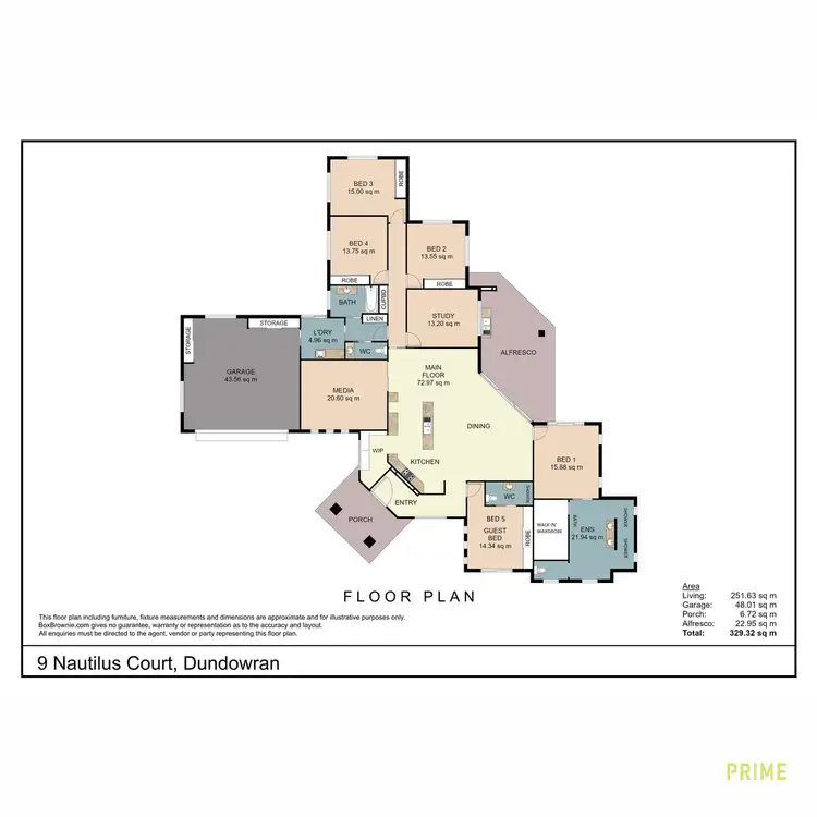 Floorplan of Homely house listing, 9 Nautilus Court, Dundowran Beach QLD 4655