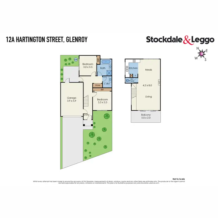 Floorplan of Homely townhouse listing, 12A Hartington Street, Glenroy VIC 3046