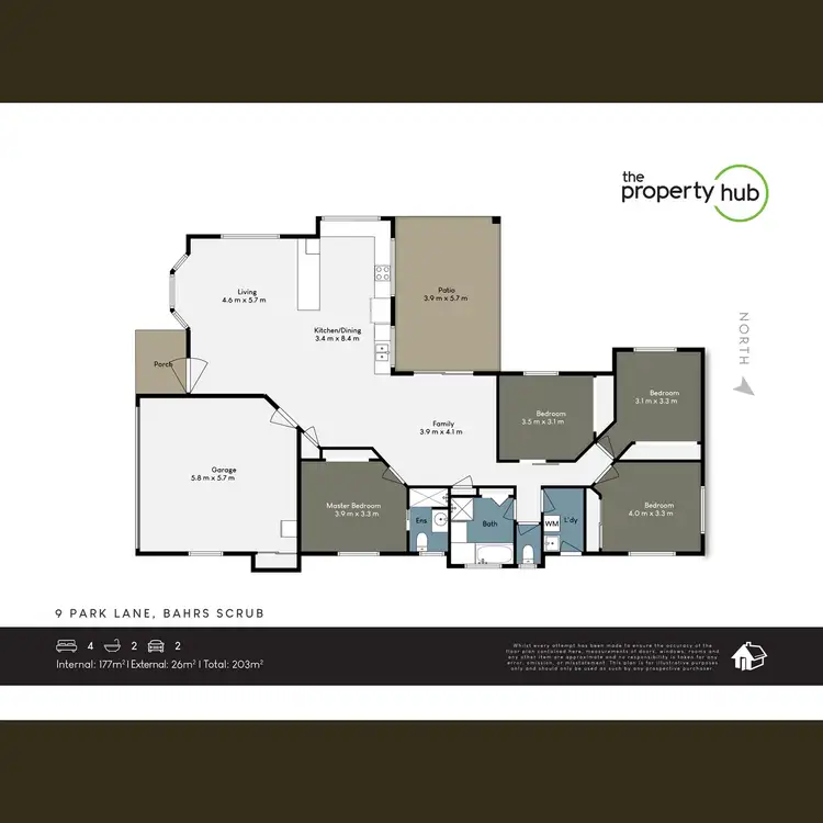 Floorplan of Homely house listing, 9 Park Lane, Bahrs Scrub QLD 4207