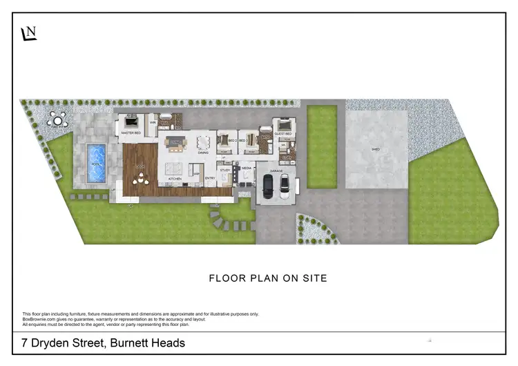 Floorplan of Homely house listing, 7 Dryden Street, Burnett Heads QLD 4670