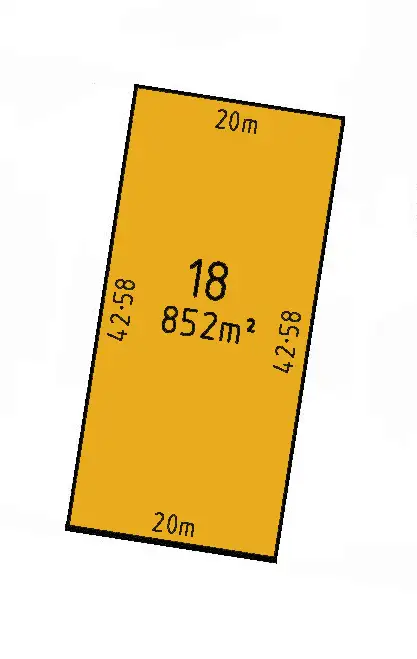 Floorplan of Homely land listing, LOT 18 Snow Gum Road, Heyfield VIC 3858