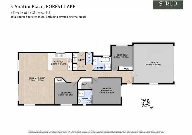 Floorplan of Homely house listing, 5 Anatini Place, Forest Lake QLD 4078