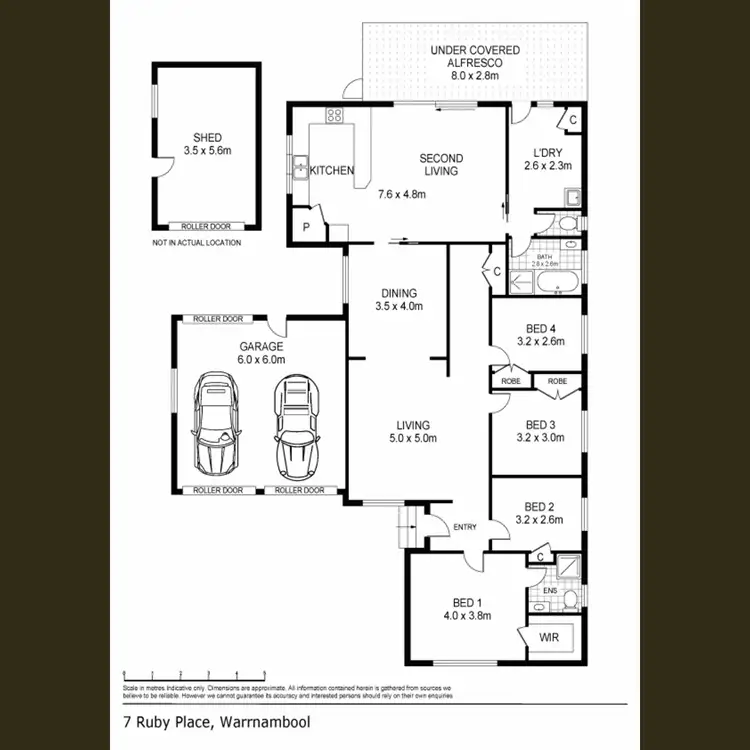Floorplan of Homely house listing, 7 Ruby Place, Warrnambool VIC 3280