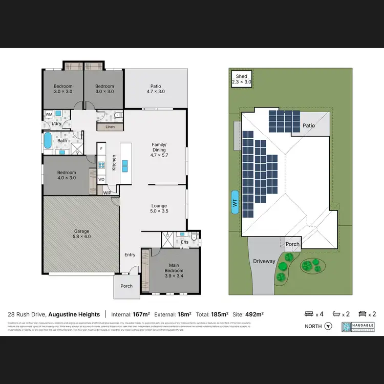Floorplan of Homely house listing, 28 Rush Drive, Augustine Heights QLD 4300