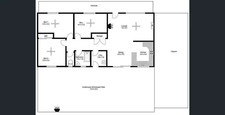 Floorplan of Homely house listing, 27 Robertson Road, Port Lincoln SA 5606
