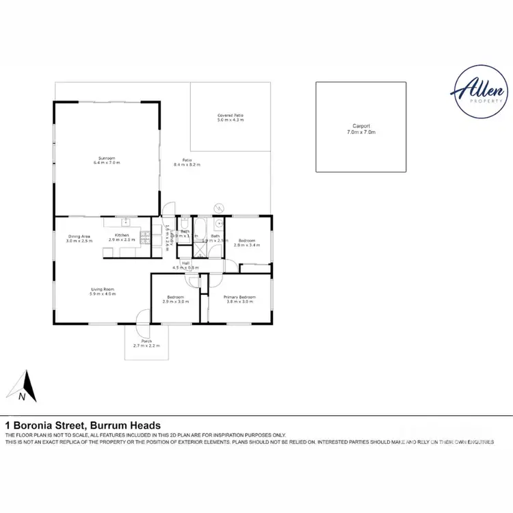 Floorplan of Homely house listing, 1 Boronia Street, Burrum Heads QLD 4659