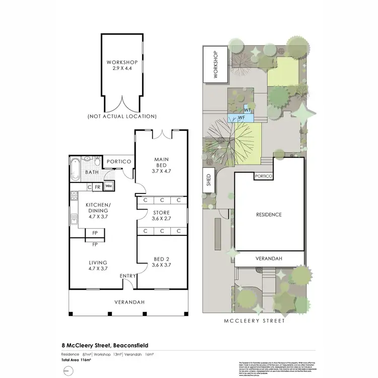 Floorplan of Homely house listing, 8 McCleery Street, Beaconsfield WA 6162