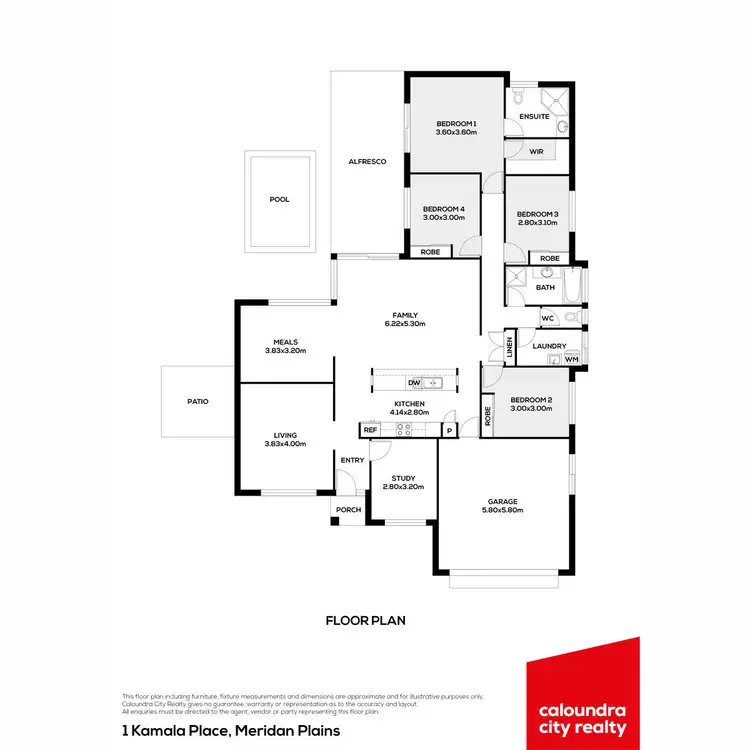 Floorplan of Homely house listing, 1 Kamala Place, Meridan Plains QLD 4551