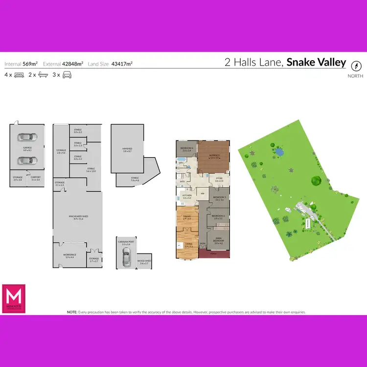 Floorplan of Homely rural property listing, 2 Halls Lane, Snake Valley VIC 3351