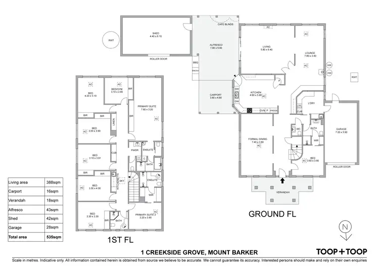 Floorplan of Homely house listing, 1 Creekside Grove, Mount Barker SA 5251