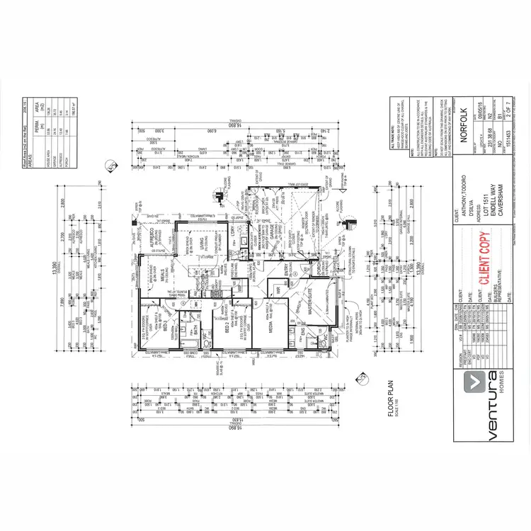 Floorplan of Homely house listing, 1 Endell Way, Caversham WA 6055
