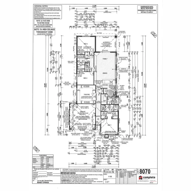 Floorplan of Homely house listing, 3 Dorado Drive, Bennett Springs WA 6063