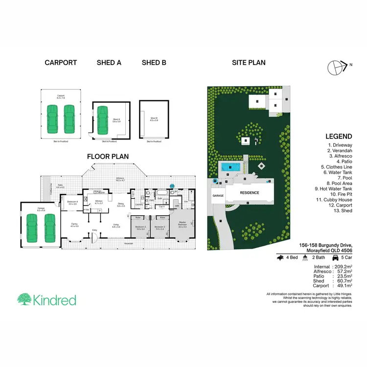 Floorplan of Homely house listing, 156-158 Burgundy Drive, Morayfield QLD 4506