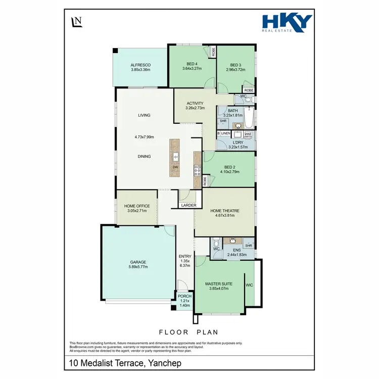 Floorplan of Homely house listing, 10 Medalist Terrace, Yanchep WA 6035