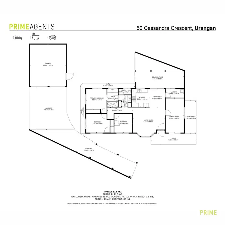 Floorplan of Homely house listing, 50 Cassandra Crescent, Urangan QLD 4655