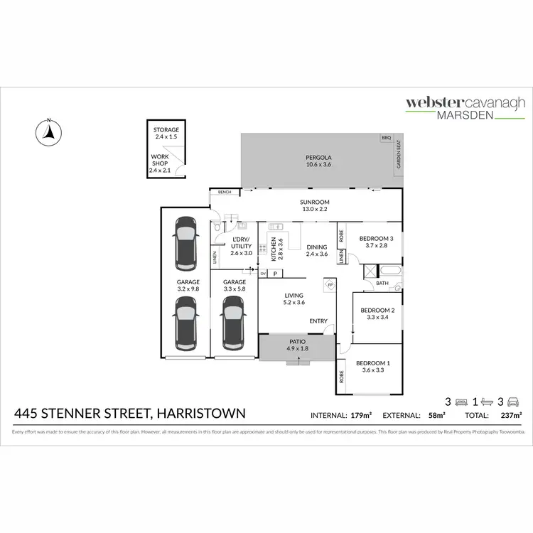 Floorplan of Homely house listing, 445 Stenner Street, Harristown QLD 4350