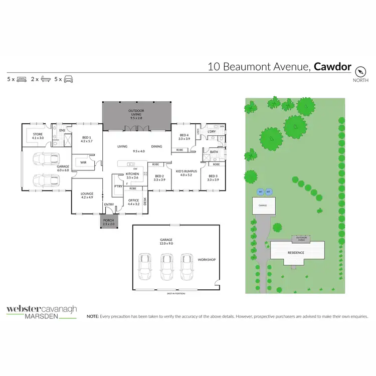 Floorplan of Homely house listing, 10 Beaumont Avenue, Cawdor QLD 4352