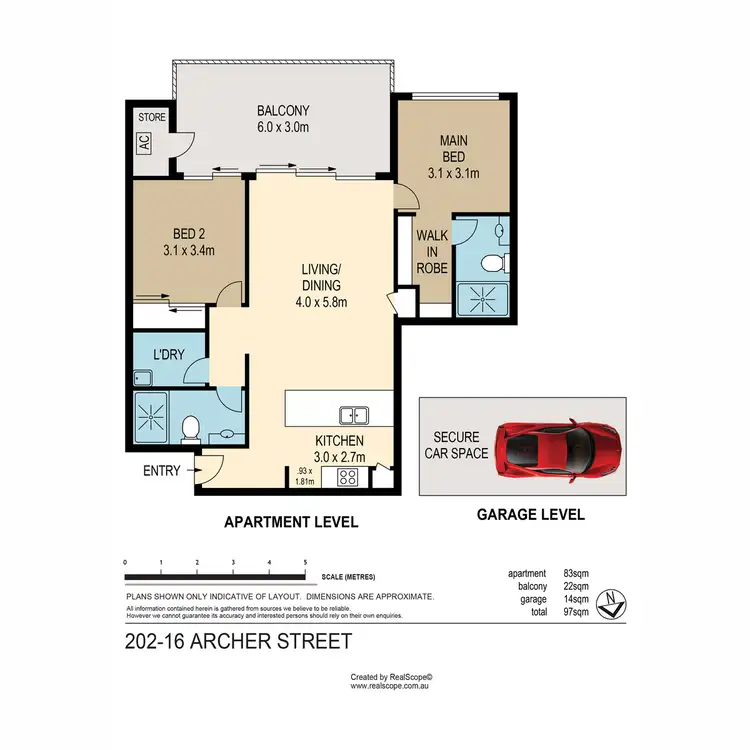 Floorplan of Homely unit listing, 202/16-26 Archer Street, Upper Mount Gravatt QLD 4122