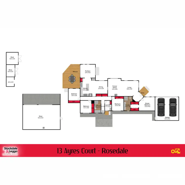 Floorplan of Homely house listing, 13 Ayres Court, Rosedale VIC 3847