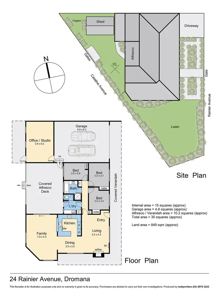 Floorplan of Homely house listing, 24 Rainier Avenue, Dromana VIC 3936
