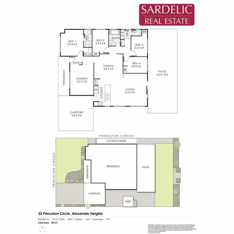 Floorplan of Homely house listing, 22 Princeton Circle, Alexander Heights WA 6064