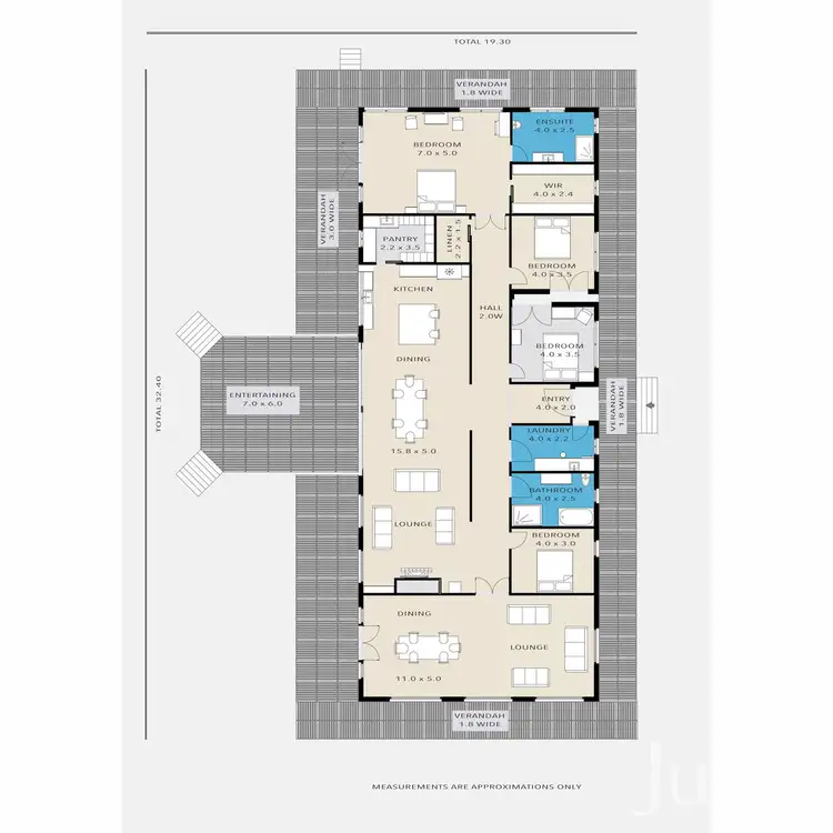 Floorplan of Homely rural property listing, 232A Fernhill Road, Dalwood NSW 2335