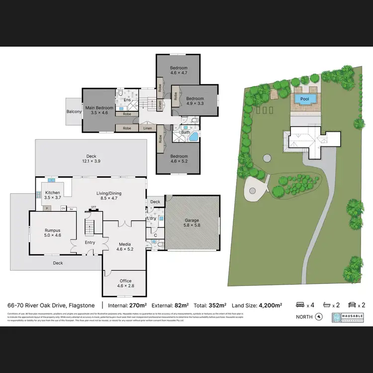 Floorplan of Homely house listing, 66-70 River Oak Drive, Flagstone QLD 4280