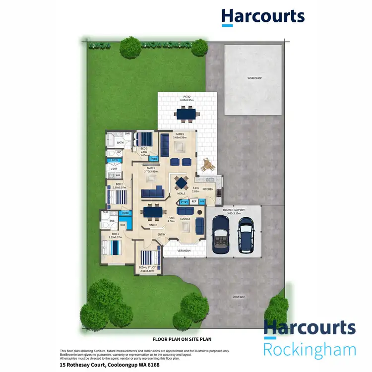 Floorplan of Homely house listing, 15 Rothesay Court, Cooloongup WA 6168