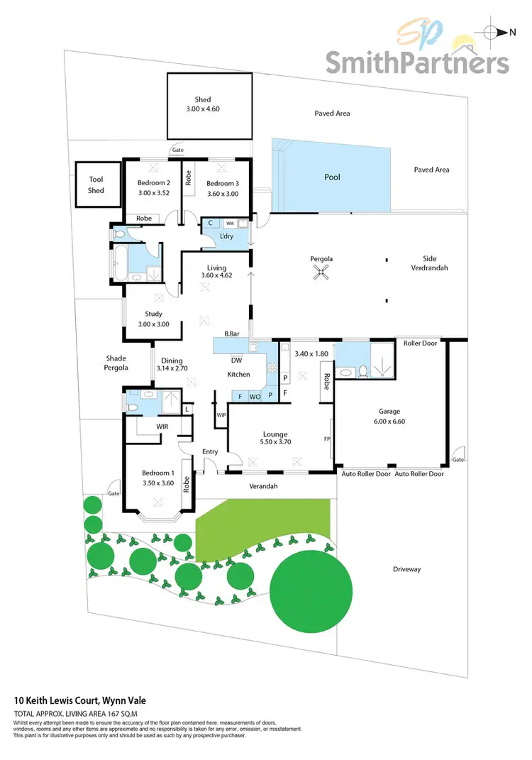 Floorplan of Homely house listing, 10 Keith Lewis Court, Wynn Vale SA 5127