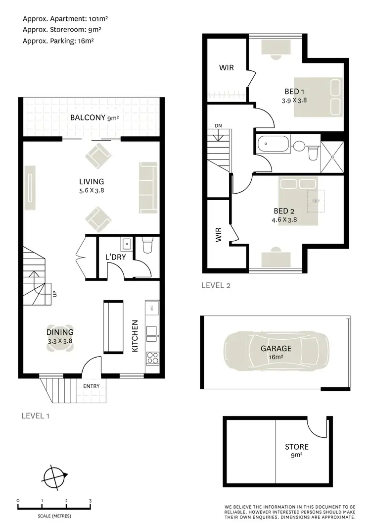 Floorplan of Homely townhouse listing, 105 Brougham Street, Woolloomooloo NSW 2011