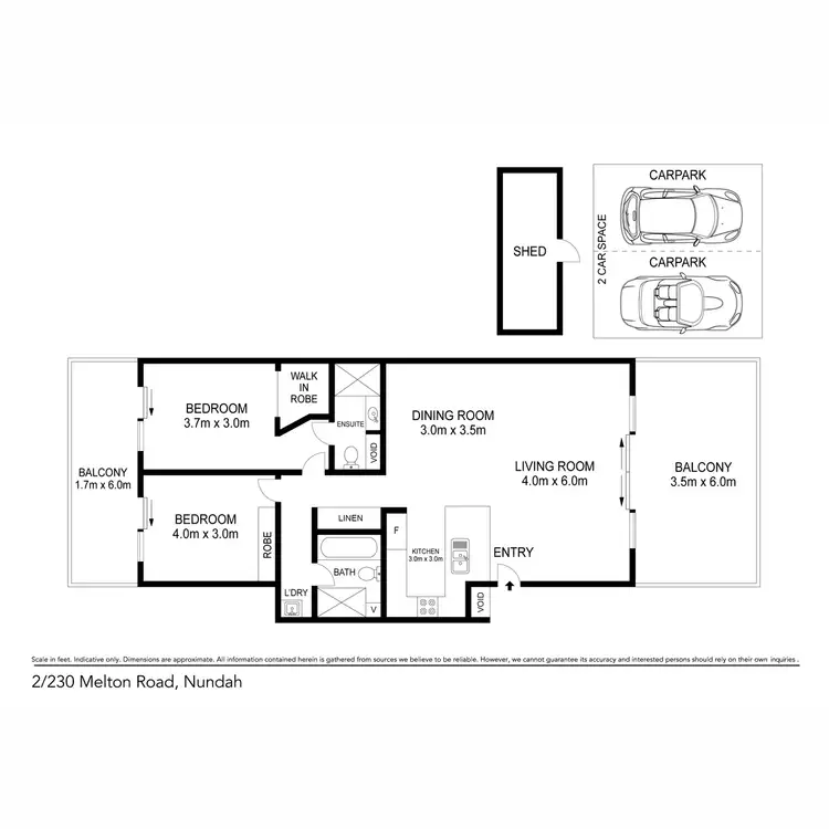 Floorplan of Homely apartment listing, 2/230 Melton Road, Nundah QLD 4012